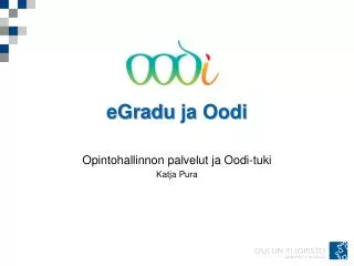 egradu ja oodi