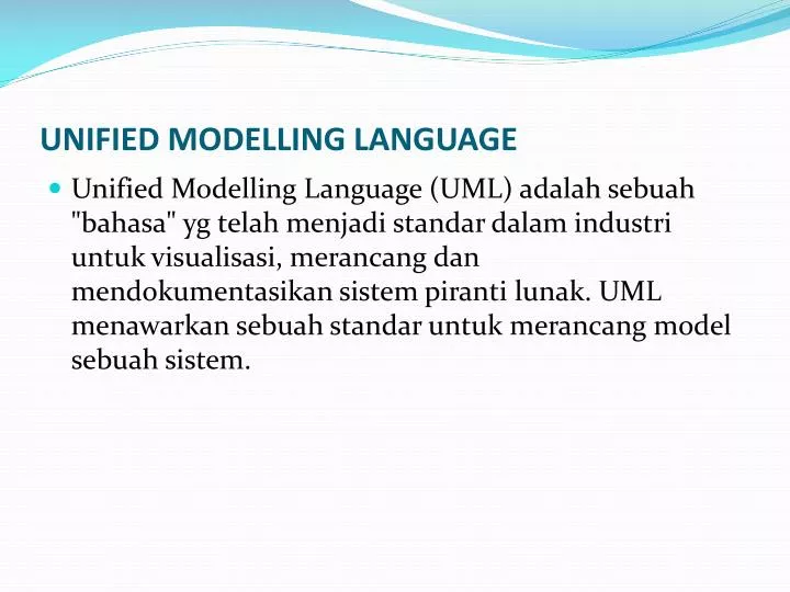 unified modelling language