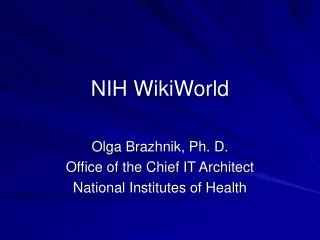 NIH WikiWorld