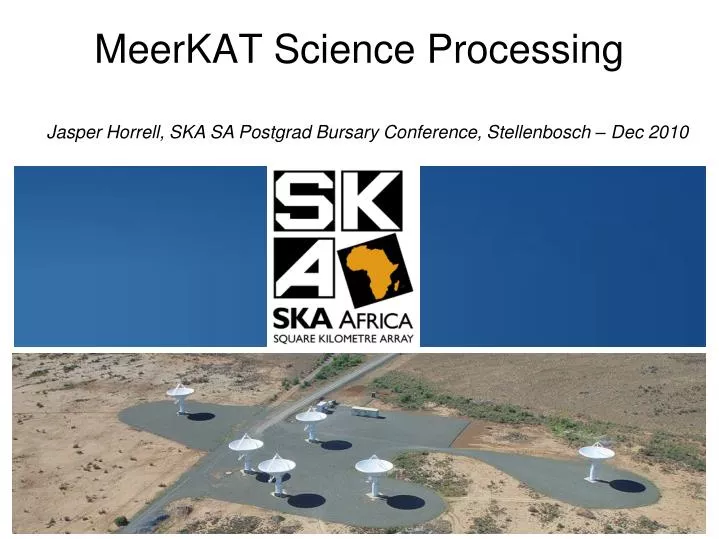 meerkat science processing