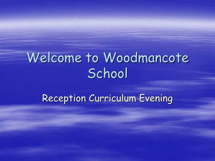 welcome to woodmancote school