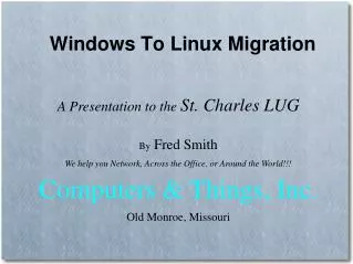 Windows To Linux Migration