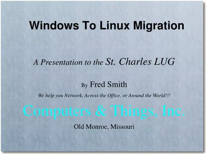 windows to linux migration