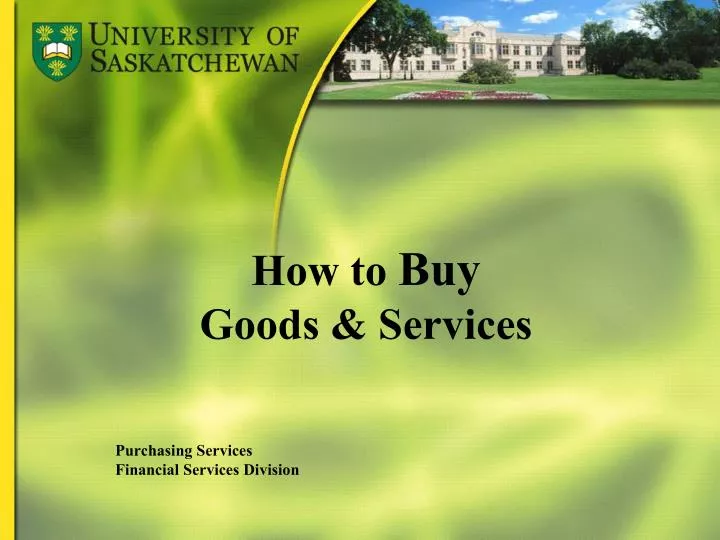 how to buy goods services