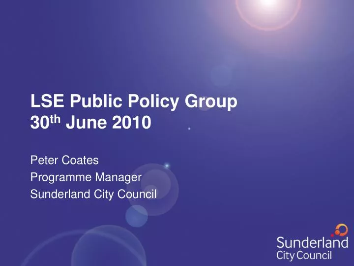 lse public policy group 30 th june 2010