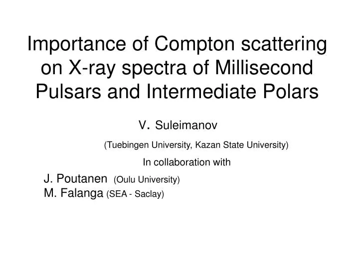 importance of compton scattering on x ray spectra of millisecond pulsars and intermediate polars