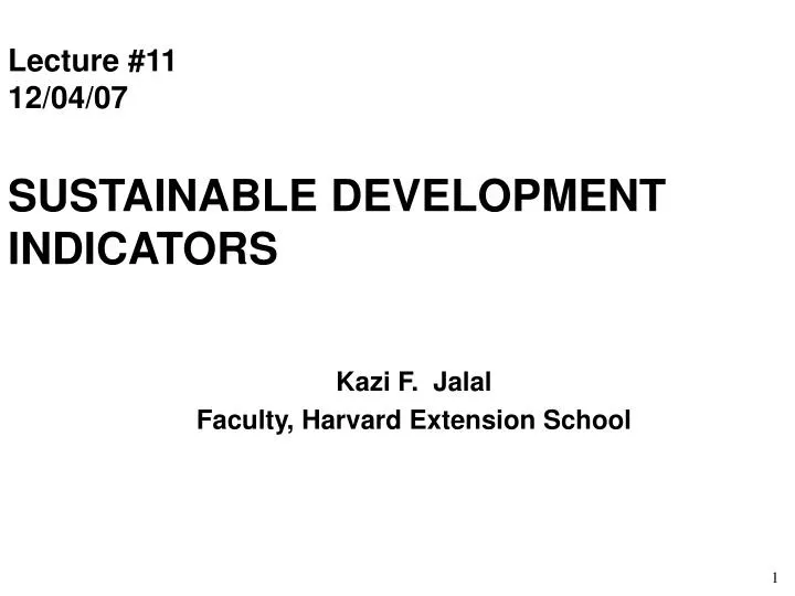 lecture 11 12 04 07 sustainable development indicators