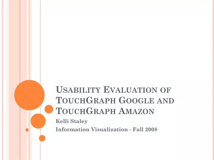 usability evaluation of touchgraph google and touchgraph amazon