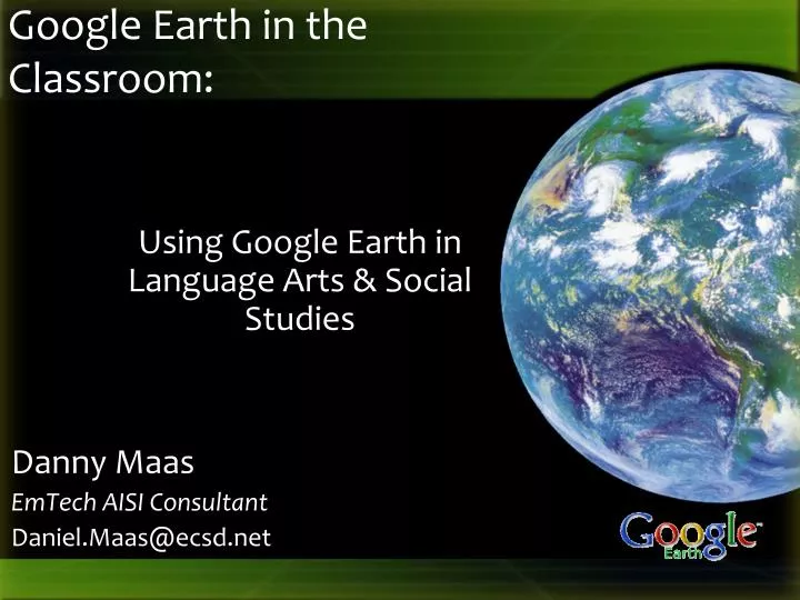 google earth in the classroom