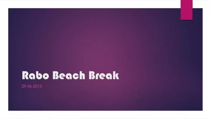 rabo beach break