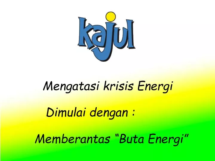 mengatasi krisis energi