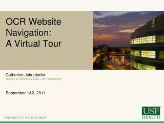 OCR Website Navigation: A Virtual Tour