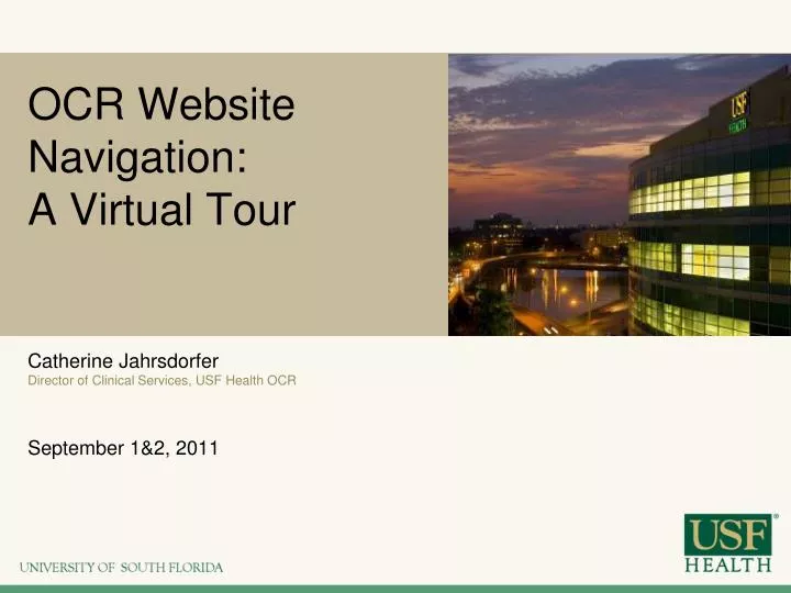 ocr website navigation a virtual tour