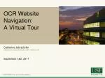 OCR Website Navigation: A Virtual Tour - slide 1