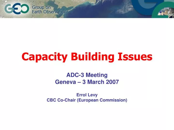 capacity building issues