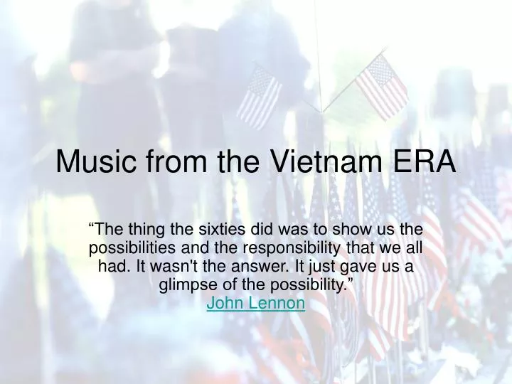 music from the vietnam era