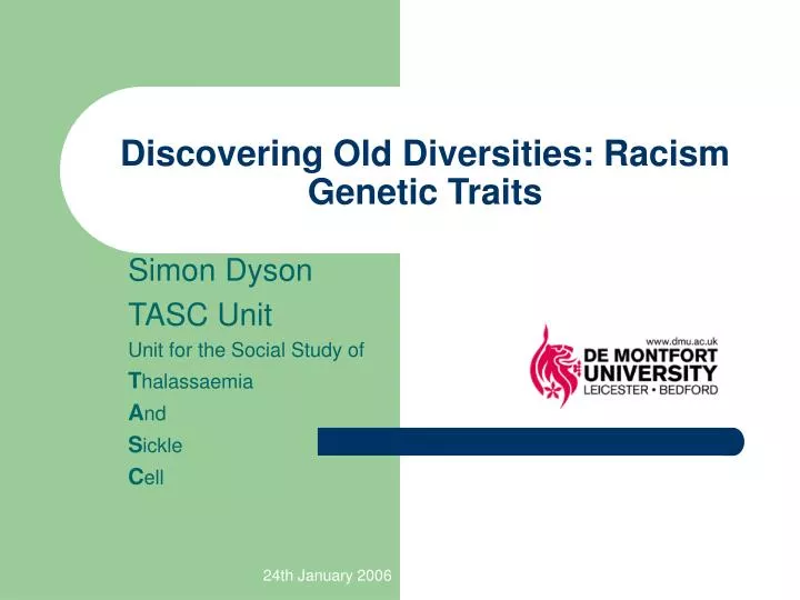 discovering old diversities racism genetic traits
