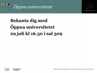 ppna universitetet