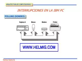 INTERRUPCIONES EN LA IBM PC