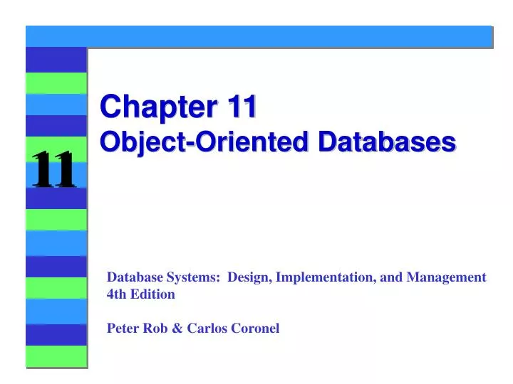 chapter 11 object oriented databases