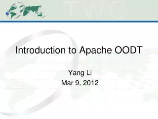 Introduction to Apache OODT