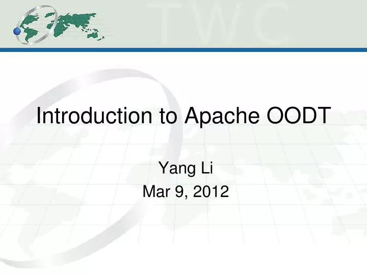 introduction to apache oodt