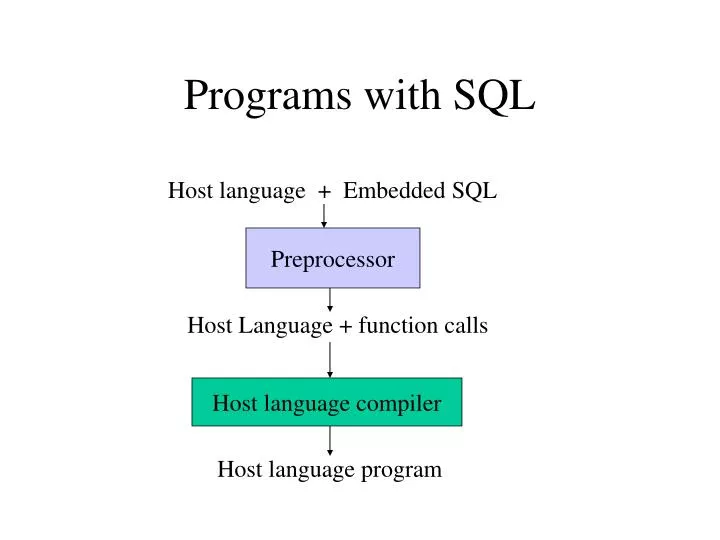 programs with sql