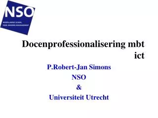 docenprofessionalisering mbt ict