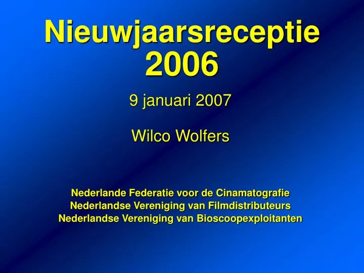 nieuwjaarsreceptie 2006