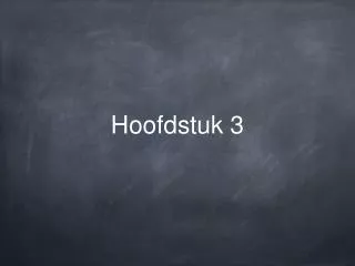 hoofdstuk 3