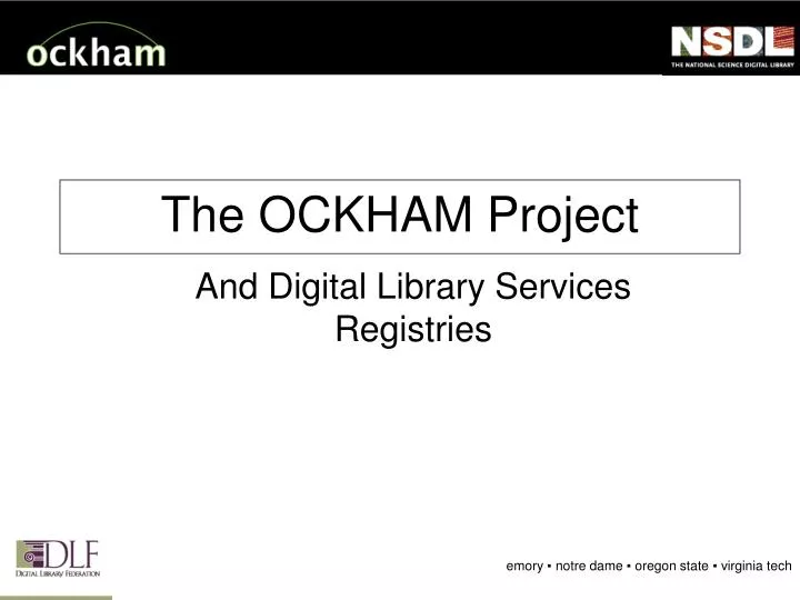 the ockham project