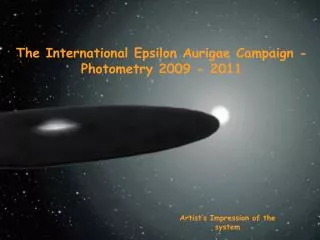The International Epsilon Aurigae Campaign - photometry