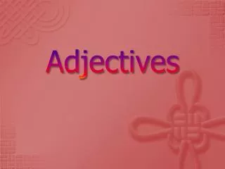 adjectives