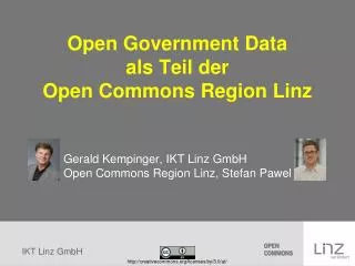 open government data als teil der open commons region linz