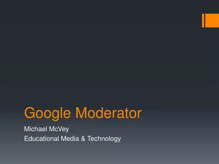 google moderator