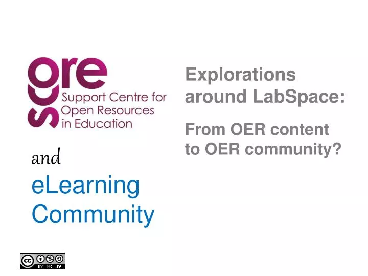 explorations around labspace from oer content to oer community