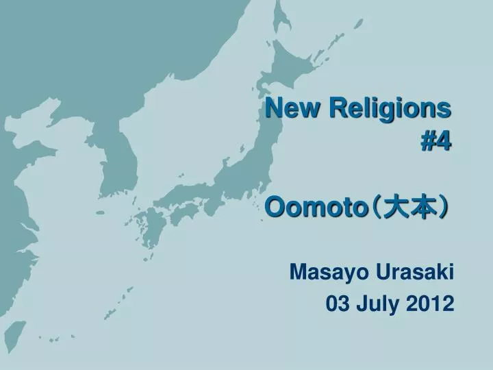 new religions 4 oomoto