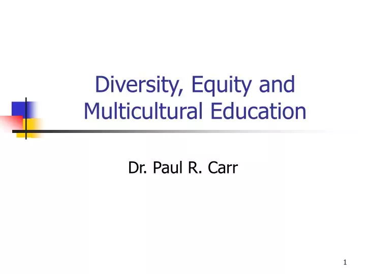 diversity equity and multicultural education