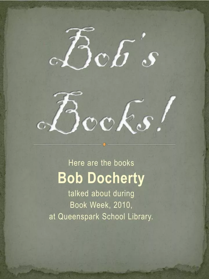 bob s books