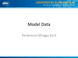 model data