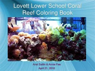 Lovett Lower School Coral Reef Coloring Book