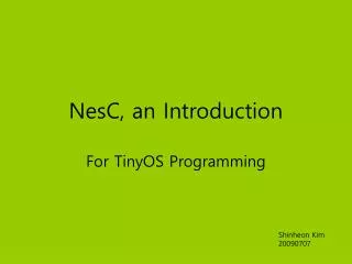 nesc an introduction