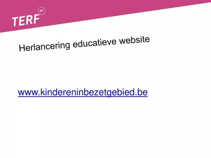 herlancering educatieve website