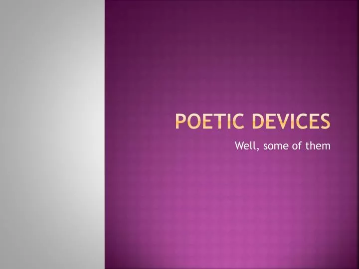 poetic devices