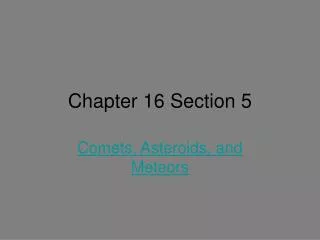Chapter 16 Section 5