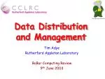 Data Distribution and Management - slide 1