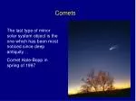 Comets - slide 1