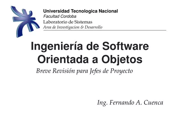 ingenier a de software orientada a objetos