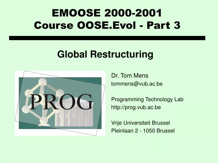 emoose 2000 2001 course oose evol part 3