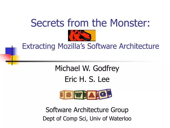 secrets from the monster extracting mozilla s software architecture